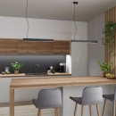 Thoro Lampa wisząca PINNE 90 czarna 4000K