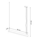 Thoro Lampa wisząca PINNE 90 szara 4000K