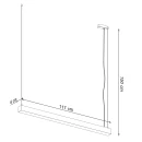Thoro Lampa wisząca PINNE 117 szara 4000K