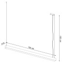 Thoro Lampa wisząca PINNE 150 szara 4000K