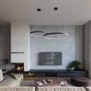 Thoro Żyrandol RIO 78 czarny LED 3000K