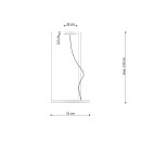 Thoro Żyrandol RIO 55 czarny LED 4000K
