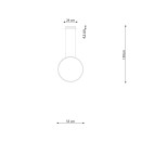 Thoro Lampa wisząca RIO 55 biały LED 3000K