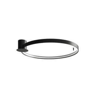 Thoro Plafon RIO 78 czarny LED 3000K 
