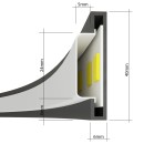 Thoro Plafon RIO 78 biały LED 4000K