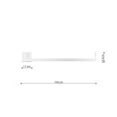 Thoro Plafon RIO 110 czarny LED 3000K