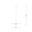 Thoro Lampa wisząca SIRKEL 60 czarny