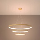 Thoro Żyrandol RIO 3 55/78/110 złoty LED 3000K