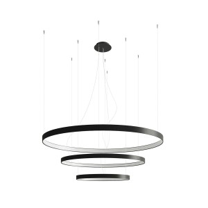 Thoro Żyrandol RIO 3 55/78/110 czarny LED 4000K 