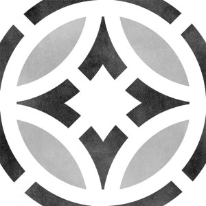 Estudio Frame15 Decor Star B&W 15x15 płytka patchworkowa