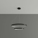 Thoro Żyrandol RIO 2 55/78 czarny LED 4000K