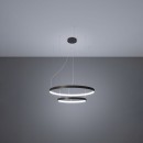 Thoro Żyrandol RIO 2 55/78 czarny LED 4000K
