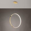 Thoro Lampa wisząca RIO 78 złoty połysk LED 3000K