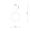Thoro Lampa wisząca RIO 78 złoty połysk LED 3000K