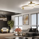 Thoro Lampa wisząca RIO 78 złoty połysk LED 3000K