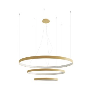 Thoro Żyrandol RIO 3 55/78/110 złoty LED 4000K 