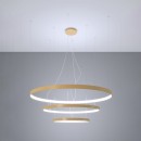 Thoro Żyrandol RIO 3 55/78/110 złoty LED 4000K