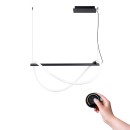 Thoro Lampa wisząca GALAKSE 84 czarna LED 2700-6500K