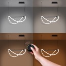 Thoro Lampa wisząca GALAKSE 84 czarna LED 2700-6500K