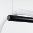 Thoro Lampa wisząca GALAKSE 84 czarna LED 2700-6500K