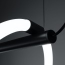 Thoro Lampa wisząca GALAKSE 84 czarna LED 2700-6500K