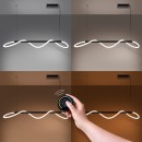 Thoro Lampa wisząca GALAKSE 148 czarna LED 2700-6500K