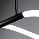 Thoro Lampa wisząca GALAKSE 148 czarna LED 2700-6500K