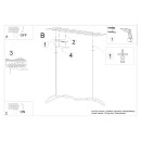 Thoro Lampa wisząca GALAKSE 148 czarna LED 2700-6500K