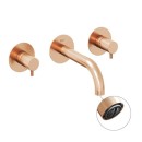 Ravak Espirit ES 019.60RGB.O1 X070350 bateria umywalkowa podtynkowa dwuuchwytowa złota