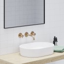 Ravak Espirit ES 019.60RGB.O1 X070350 bateria umywalkowa podtynkowa dwuuchwytowa złota