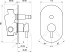 Ravak Espirit ES 061.00CR.O2 X070204 bateria podtynkowa jednouchwytowa 2-drożna chrom