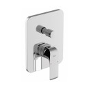 Ravak Flat FL 065.00CR X070123 bateria wannowa podtynkowa jednouchwytowa z przełącznikiem do R-box chrom