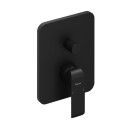 Ravak Flat FL 065.20BL X070179 bateria wannowa podtynkowa jednouchwytowa z przełącznikiem do R-box czarna