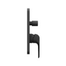 Ravak Flat FL 065.20BL X070179 bateria wannowa podtynkowa jednouchwytowa z przełącznikiem do R-box czarna