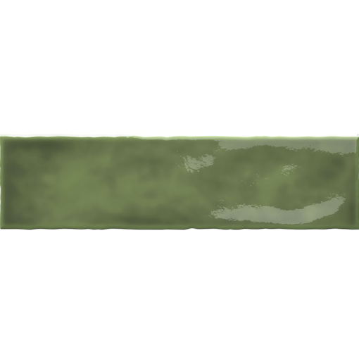 Absolut Keramika Leonardo Green Glossy 7,5x30 płytka ścienna cegiełka