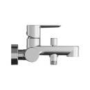 Ravak Puri PU 022.01CR X070169 bateria wannowa naścienna jednouchwytowa z przełącznikiem chrom