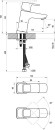 Ravak 10° TD 012.00CR X070064 bateria umywalkowa stojąca jednouchwytowa chrom