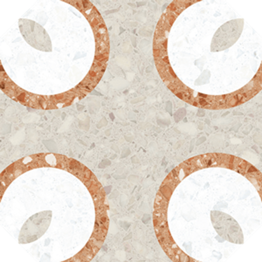 Vives Niza Octógono Tolone Beige 20x20 płytki patchworkowe gresowe