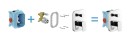 Ravak 10° Free TD F 065.00CR X070136 bateria prysznicowa podtynkowa jednouchwytowa z przełącznikiem do R-box chrom