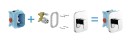 Ravak 10° Free TD F 066.00CR X070137 bateria prysznicowa podtynkowa jednouchwytowa bez przełącznika do R-box chrom