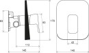Ravak 10° Free TD F 066.00CR X070137 bateria prysznicowa podtynkowa jednouchwytowa bez przełącznika do R-box chrom