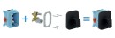Ravak 10° Free TD F 066.20BL X070159 bateria prysznicowa podtynkowa jednouchwytowa bez przełącznika do R-box czarna