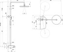 Ravak Termo TE 094.02CR X070162 zestaw prysznicowy termostatyczny ścienny chrom