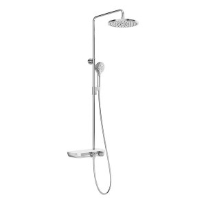 Ravak Termo TE 094.01CR X070161 zestaw prysznicowy termostatyczny ścienny chrom/biały