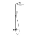 Ravak Termo TE 092.00WH X070098 zestaw prysznicowy termostatyczny ścienny chrom/biały