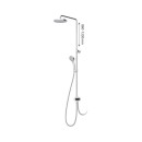 Ravak DS 090.00 X07P232 zestaw prysznicowy ścienny chrom
