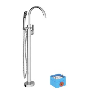 Ravak Freedom FM 080.00CR.RB07A  X070059 bateria wannowa wolnostojąca z R-boxem chrom