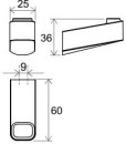 Ravak 10° TD 110.00CR X07P353 wieszak na ręcznik chrom