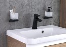 Ravak 10° TD 210.20BL X07P557 kubek szklany z uchwytem naściennym czarnym