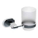 Ravak Chrome CR 210.00 X07P188 kubek szklany z uchwytem naściennym chrom